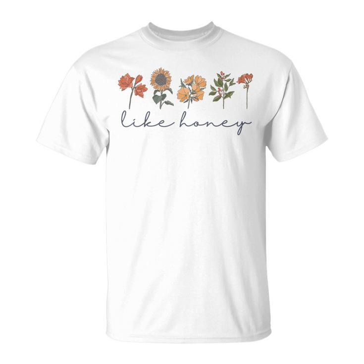 Like Honey Bible Quote Boho Wildflowers Proverbs 1624 Cute  Unisex T-Shirt