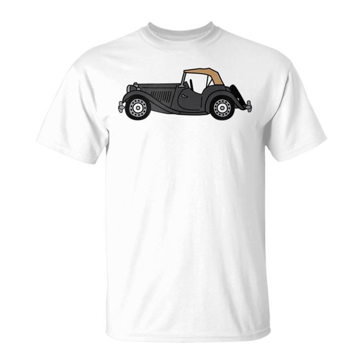 Mg Td Mgtd Black Dark Gray Car Classic Roadster Gray Funny Gifts Unisex T-Shirt