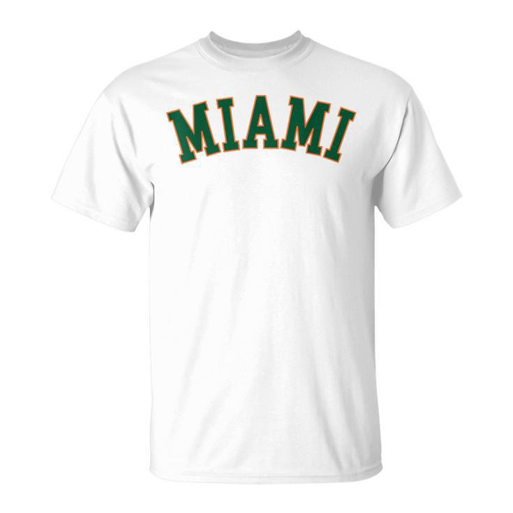Miami Fl Throwback Sporty Classic T-Shirt