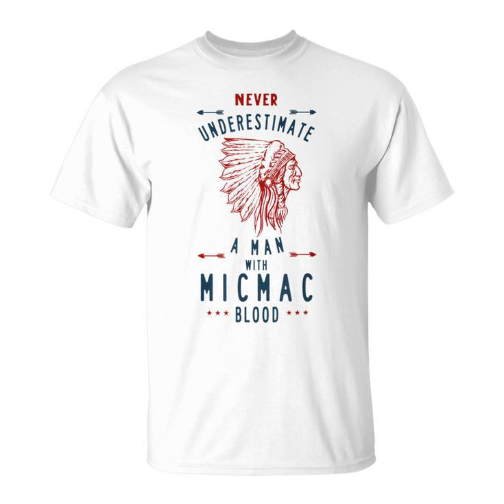 Micmac Native American Indian Man Never Underestimate Native American Funny Gifts Unisex T-Shirt