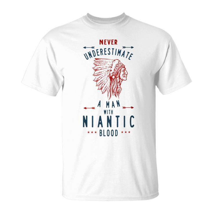 Niantic Native American Indian Man Never Underestimate Unisex T-Shirt