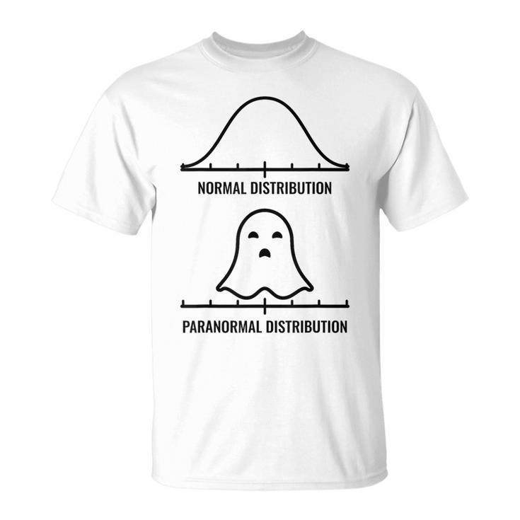 Normal Paranormal Distribution School Psychologist Halloween T-Shirt