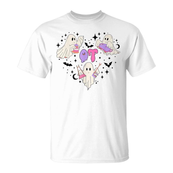 Occupational Therapy Halloween Ot Ghost Boo Speech Therapy T-Shirt