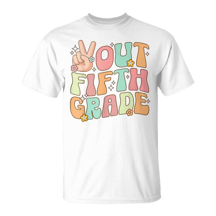 Peace Out Fifth 5Th Grade Graduation Class Of 2023  Unisex T-Shirt
