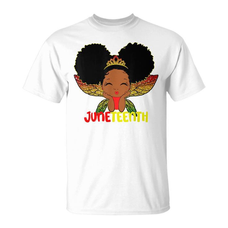 Peekaboo Girl Little Melanin Queen Junenth Kids Toddler  Unisex T-Shirt