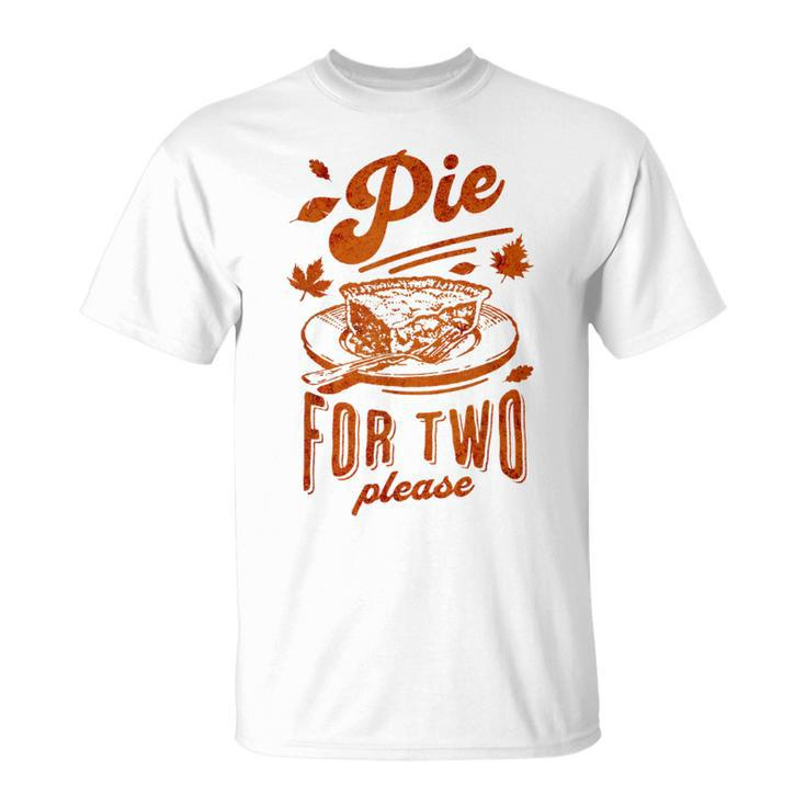 Pie For Two Please Thanksgiving Pregnancy Announcement Baby T-Shirt
