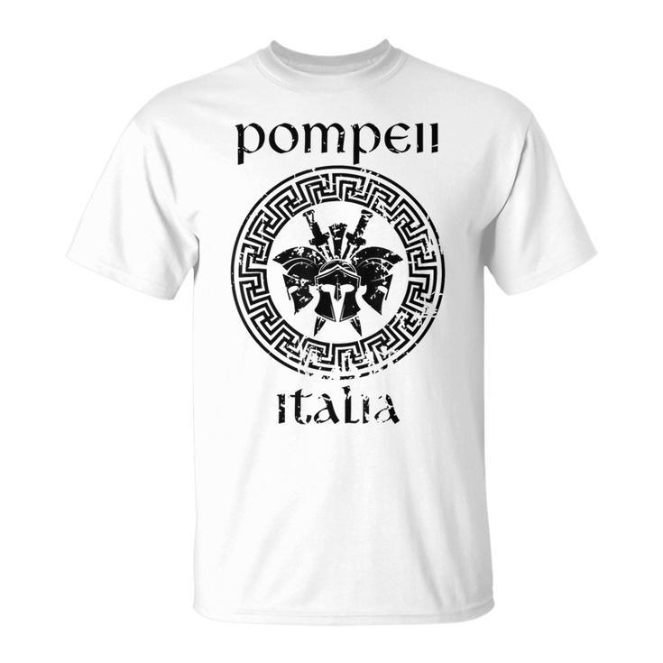 Pompeii Italy Gladiator Warrior Vacation Vintage T-Shirt