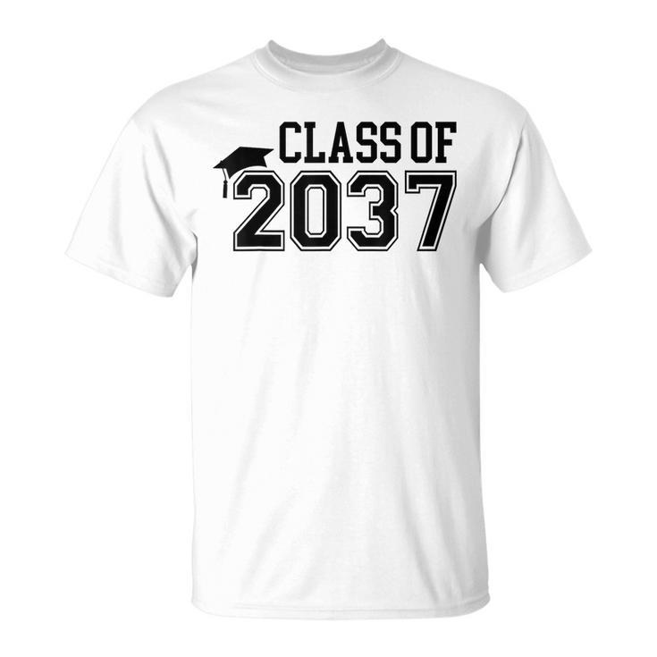 Pre-K Class Of 2037 First Day School Grow With Me Graduation T-Shirt