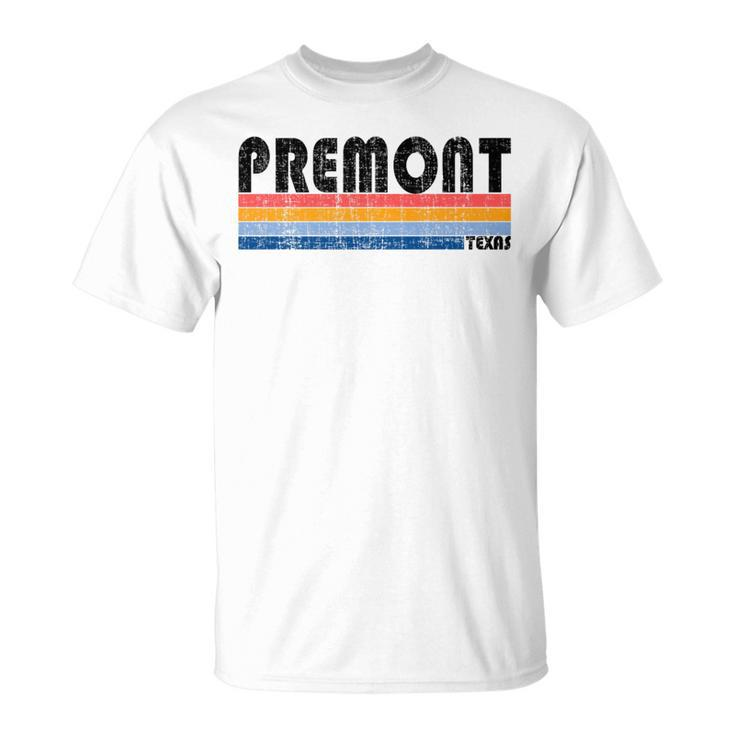 Premont Tx Hometown Pride Retro 70S 80S Style T-Shirt