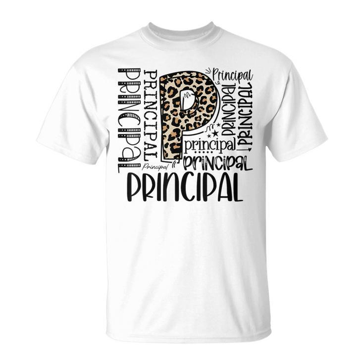 Principal Typography Principal First Day Of Back To School  Unisex T-Shirt