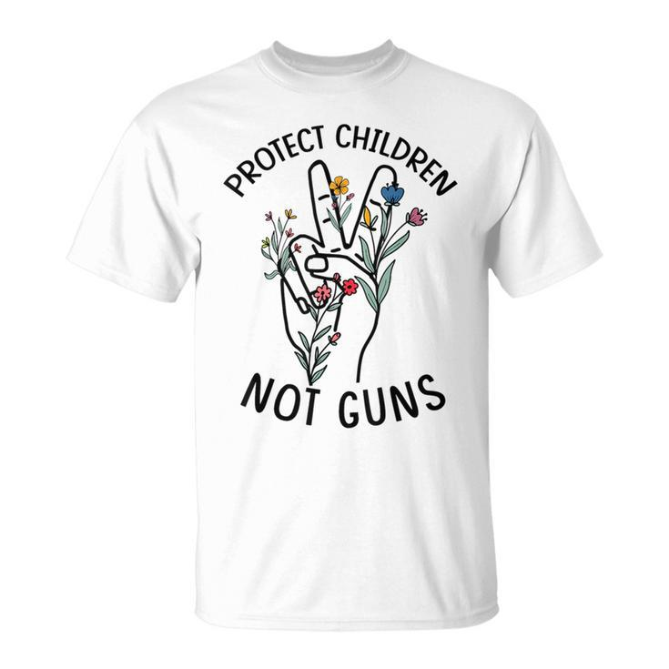 Protect Children Not Guns End Gun Violence Anti Gun Orange  Unisex T-Shirt