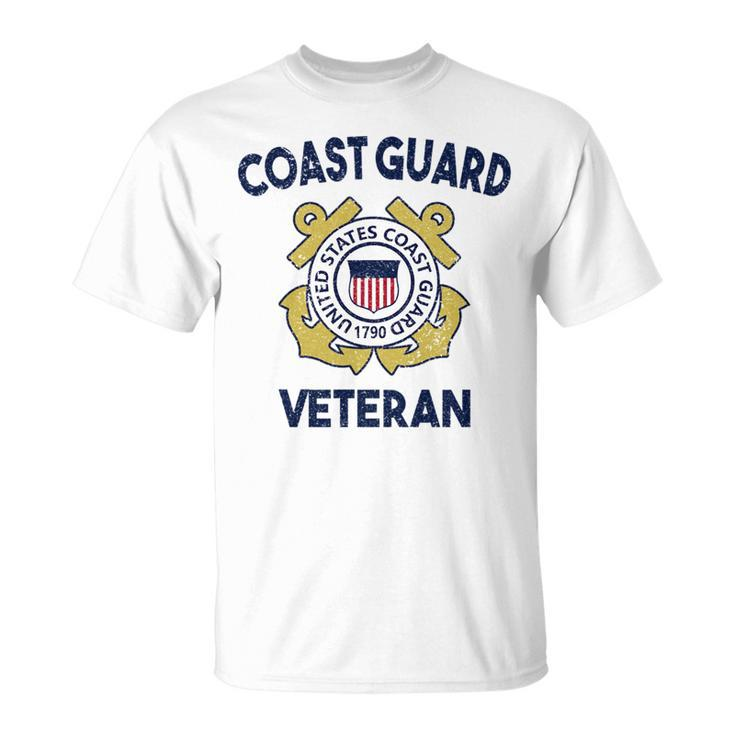 Proud Us Coast Guard Veteran Military Pride Veteran Funny Gifts Unisex T-Shirt