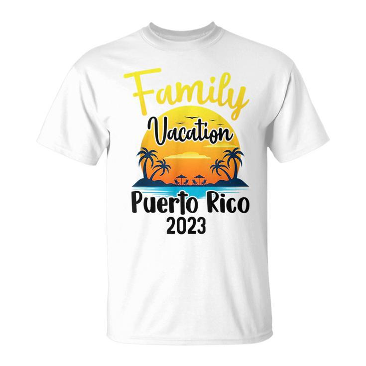 Puerto Rico Family Vacation 2023 Matching Boricua Vacay Pr  Unisex T-Shirt