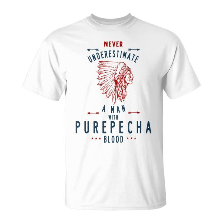 Purepecha Native Mexican Indian Man Never Underestimate Indian Funny Gifts Unisex T-Shirt