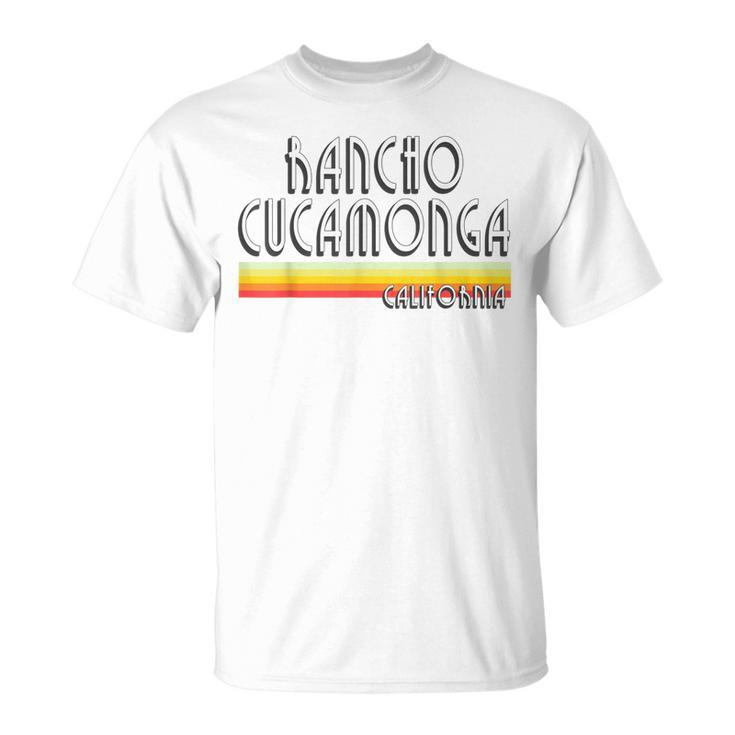 Rancho Cucamonga California T Retro Ca Lines T-Shirt