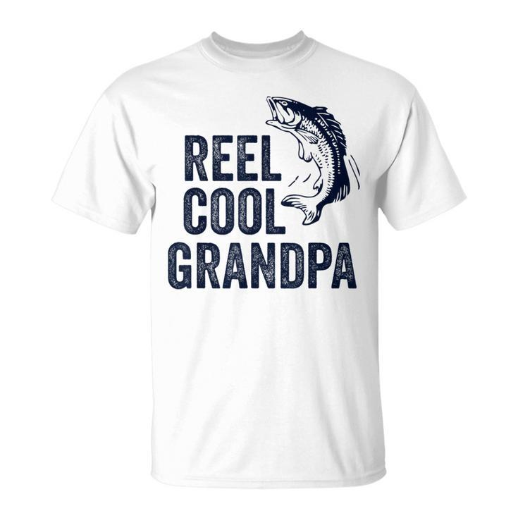 Reel Cool Grandpa Fathers Day For Fisherman T-Shirt