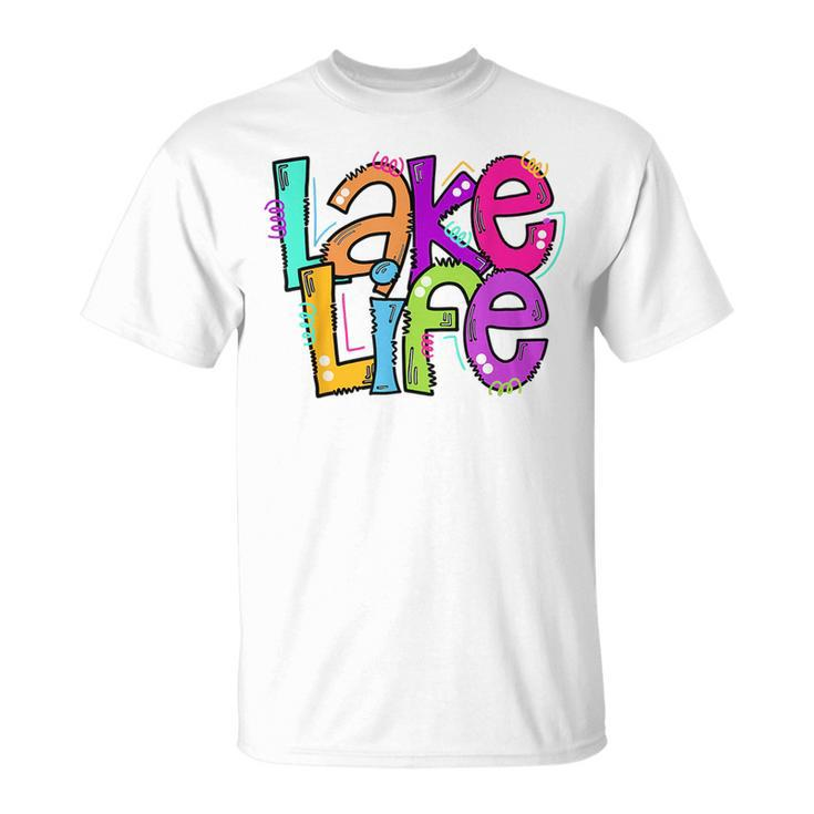 Retro Lake Life Apparel Lake Lover Gifts Travel Adventure Unisex T-Shirt