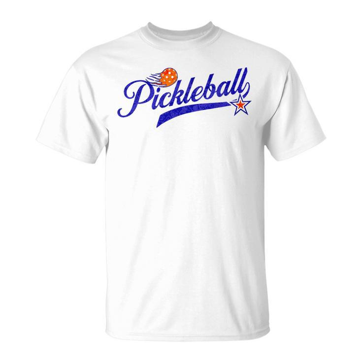 Retro Style Pickle Ball Lovers Pickleball Unisex T-Shirt