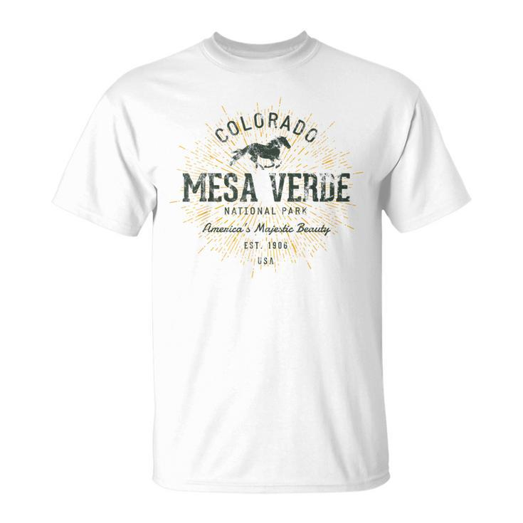 Retro Style Vintage Mesa Verde National Park T-Shirt