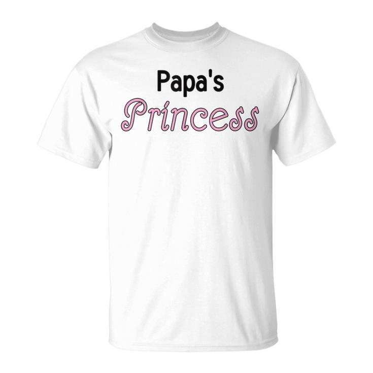 That Says Papa's Princess In Fancy Font T-Shirt