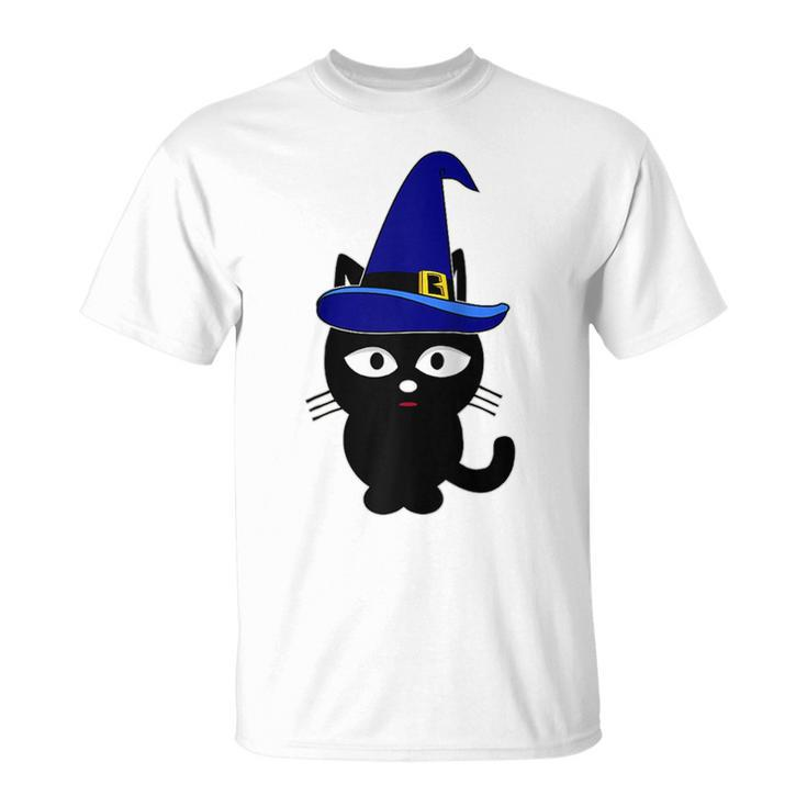 Scary Halloween Black Cats Wizard Witch Kitty Cat  Unisex T-Shirt