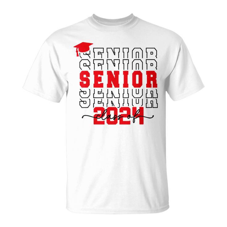 Senior 24 Class Of 2024 Back To School Graduation 2024 Unisex T-Shirt ...