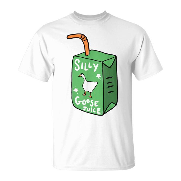 Silly Goose Juice Funny Goose Meme Bird Lover  Unisex T-Shirt