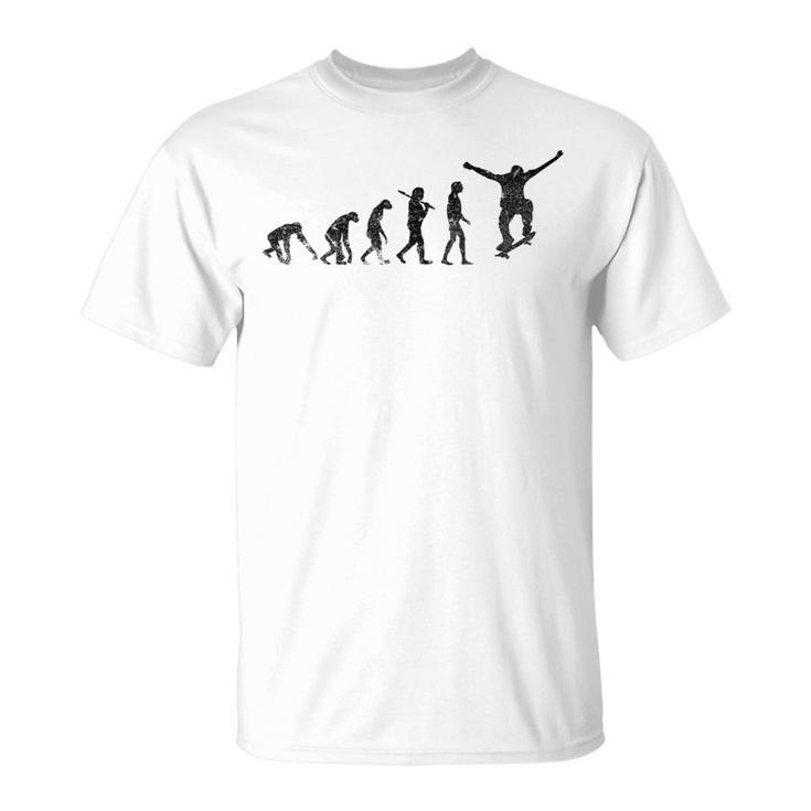 Skater Evolution Vintage Retro Style Gift For Mens Unisex T-Shirt