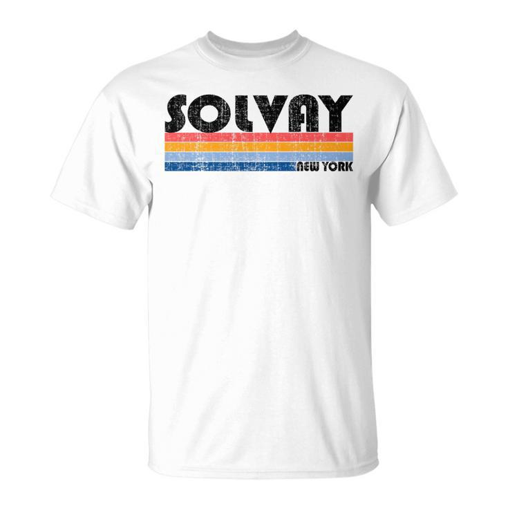 Solvay Ny Hometown Pride Retro 70S 80S Style T-Shirt