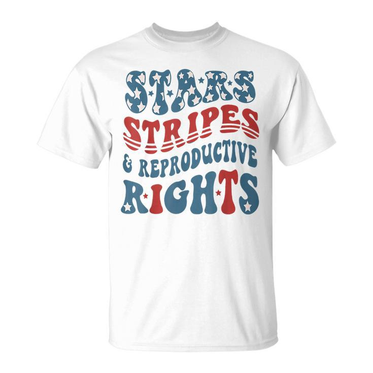 Stars And Stripes And Reproductive Rights America Flag Unisex T-Shirt