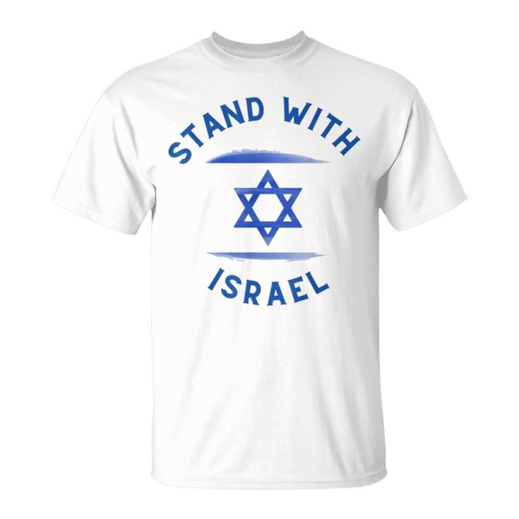 Support Israel I Stand With Israel Israeli Flag T-Shirt | Seseable UK