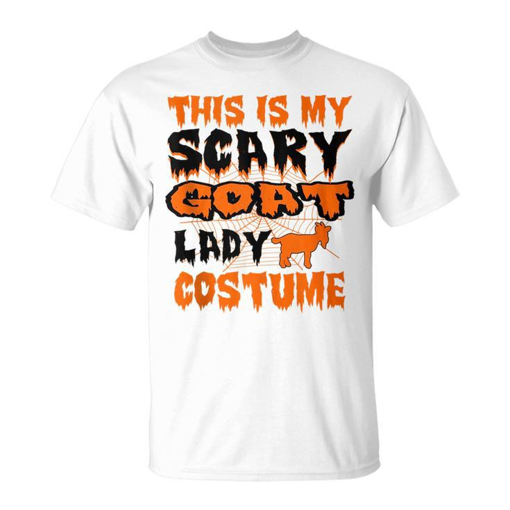 This Is My Scary Goat Lady Halloween Costume  Unisex T-Shirt