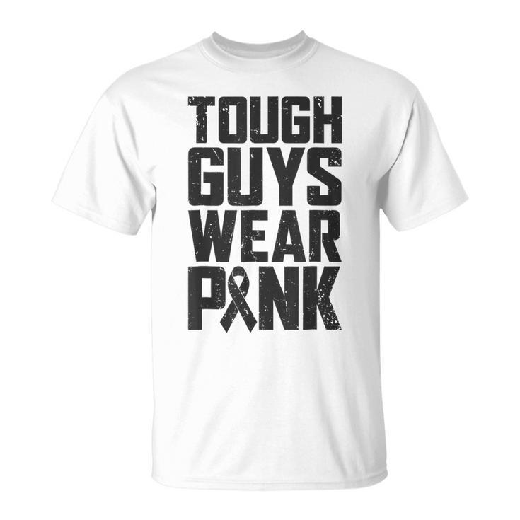 Tough Guys Wear Pink Breast Cancer Awareness Boys T-Shirt