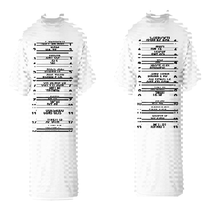 Track Your Long Hair Length Check Hair Backprint T-Shirt