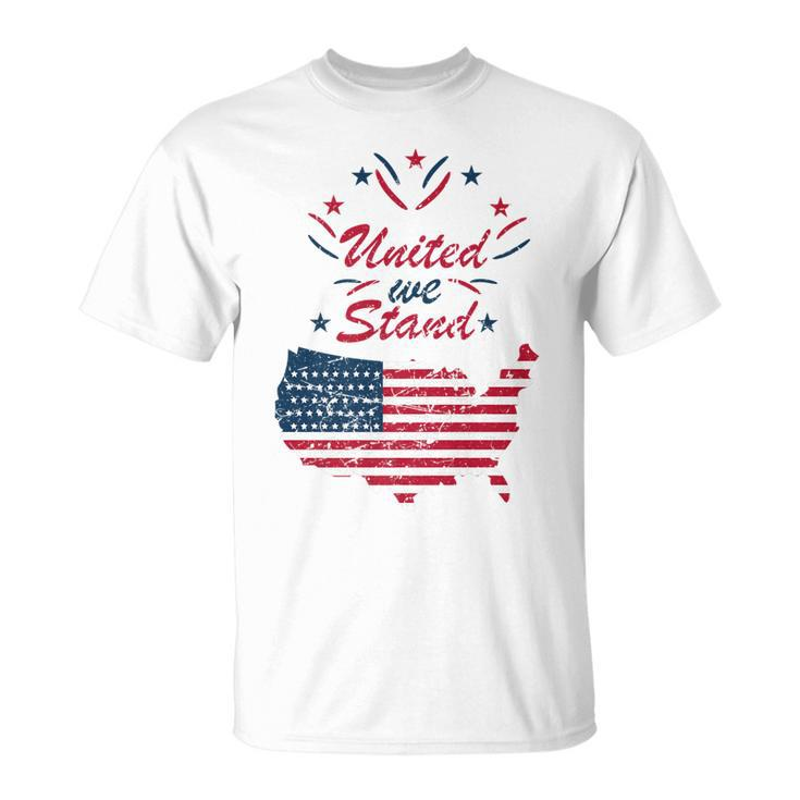United We-Stand 4Th Of July Patriotic American Independence   Unisex T-Shirt