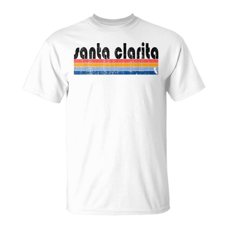 Vintage 80S Style Santa Clarita Ca T-Shirt