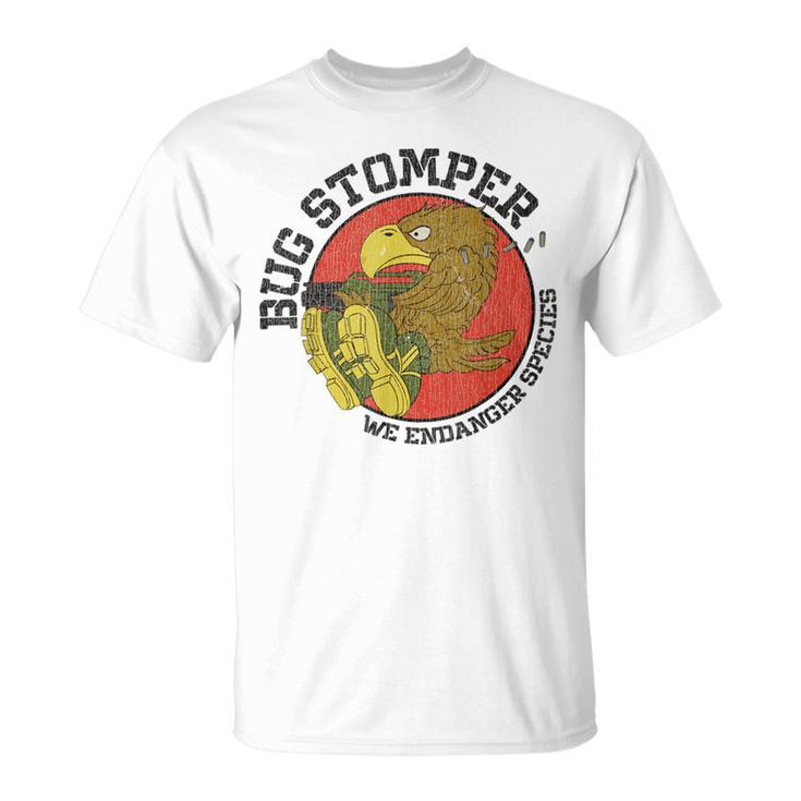 Vintage Colonial Marines Bug Stomper We Endanger Species T-Shirt