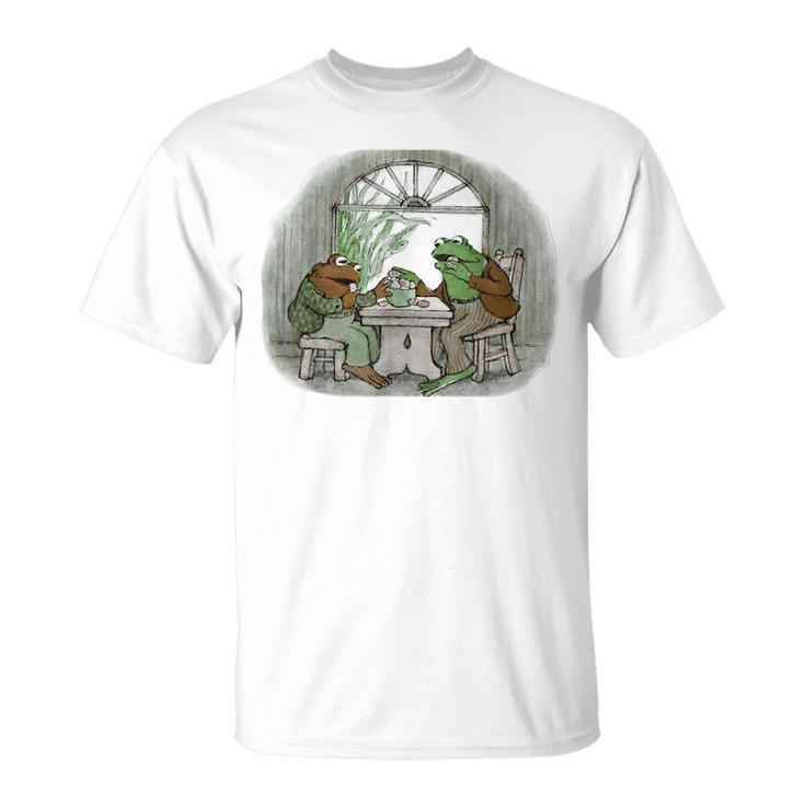 Vintage Frog Toad Friend Cottagecore Aesthetic Frog Lovers  Unisex T-Shirt