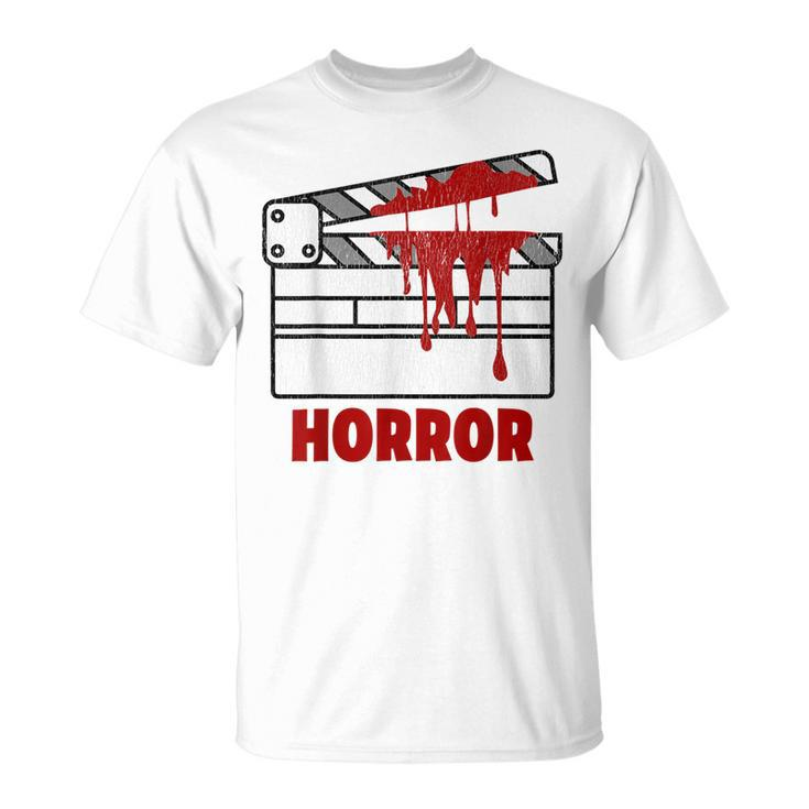 Vintage Horror Flick Halloween Scary Horror Movie Horror Halloween Funny Gifts Unisex T-Shirt