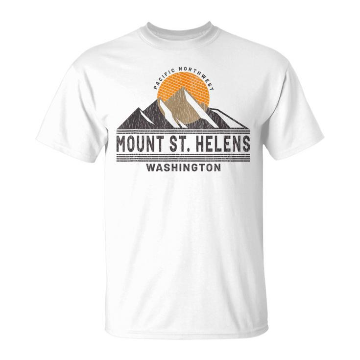 Vintage Mount St Helens Washington Mountain Souvenir T-Shirt