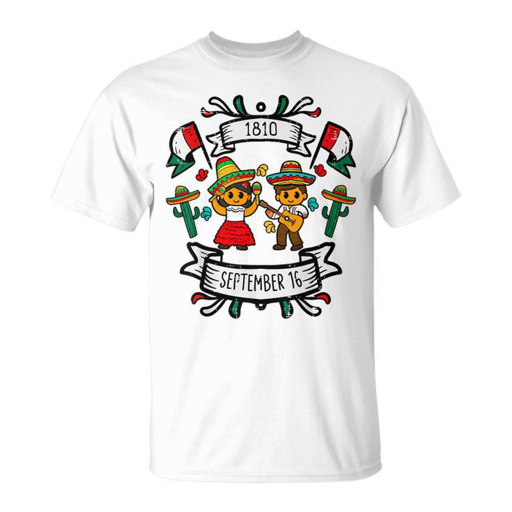 Viva Mexico September 16 1810 Mexican Independence Day T-Shirt