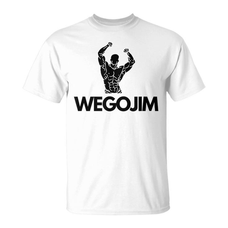 Wegojim Oversized Gym Pump Cover Workout Gym Bro T-Shirt