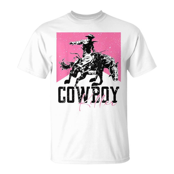 Western Cowgirl Vintage Punchy Cowboy Killers For Girl  Unisex T-Shirt