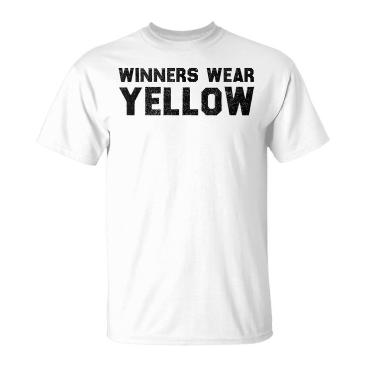 Winners Wear Yellow Spirit Wear Team Game Color War T-Shirt