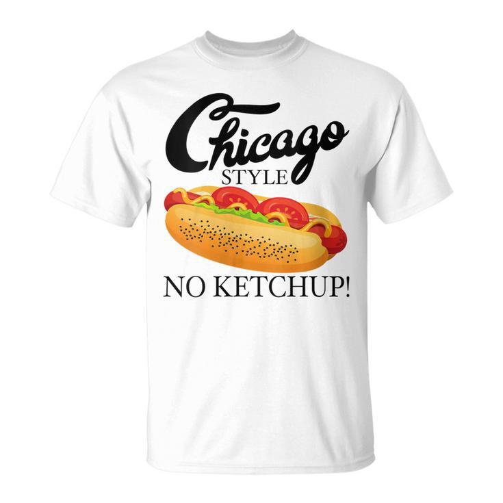 Chicago Hot Dog Unisex Long Sleeve Tee - 'Take Me Out to The Ballgame'-Medium