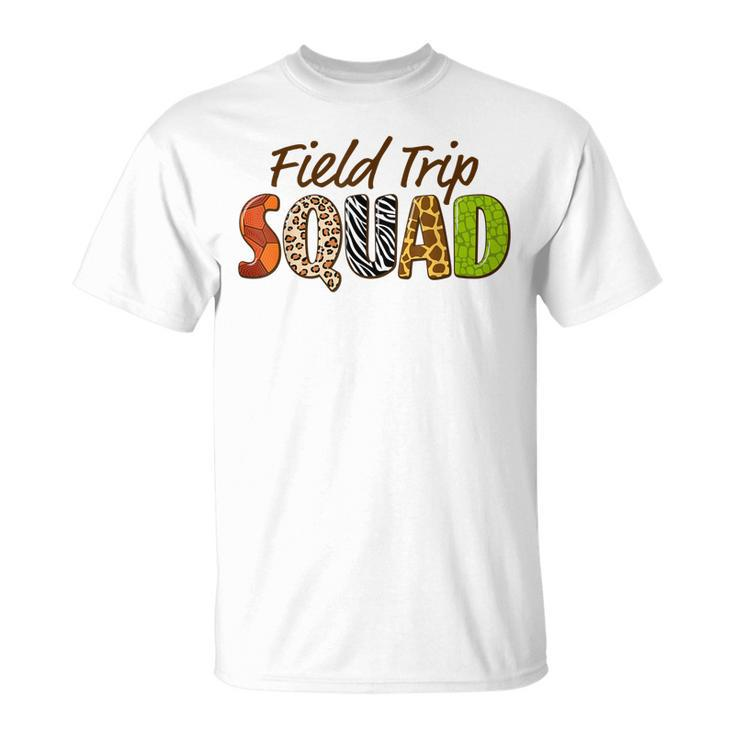Zoo Field Trip Squad School Matching Students Kindergarten T-shirt