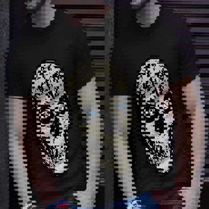 12Ft Skeleton Club Skull Halloween Spooky T-Shirt Gifts for Him