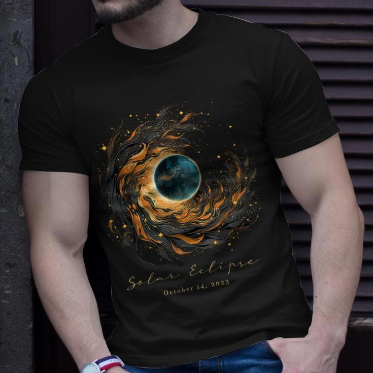 2023 Annular Solar Eclipse Chaser Fan Watching Oct 14 T-Shirt Gifts for Him