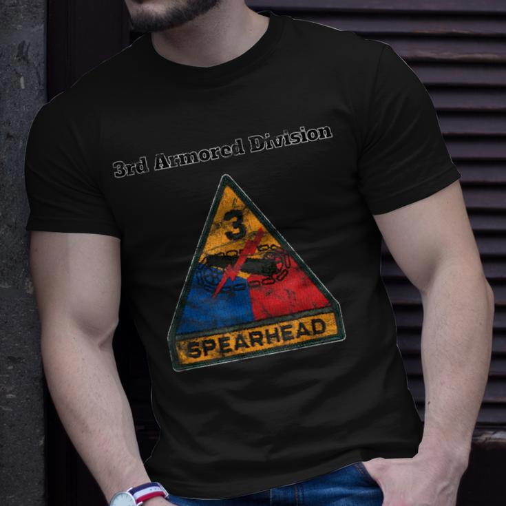3Rd Armored Division Distress Color Spearhead T-Shirt Gifts for Him