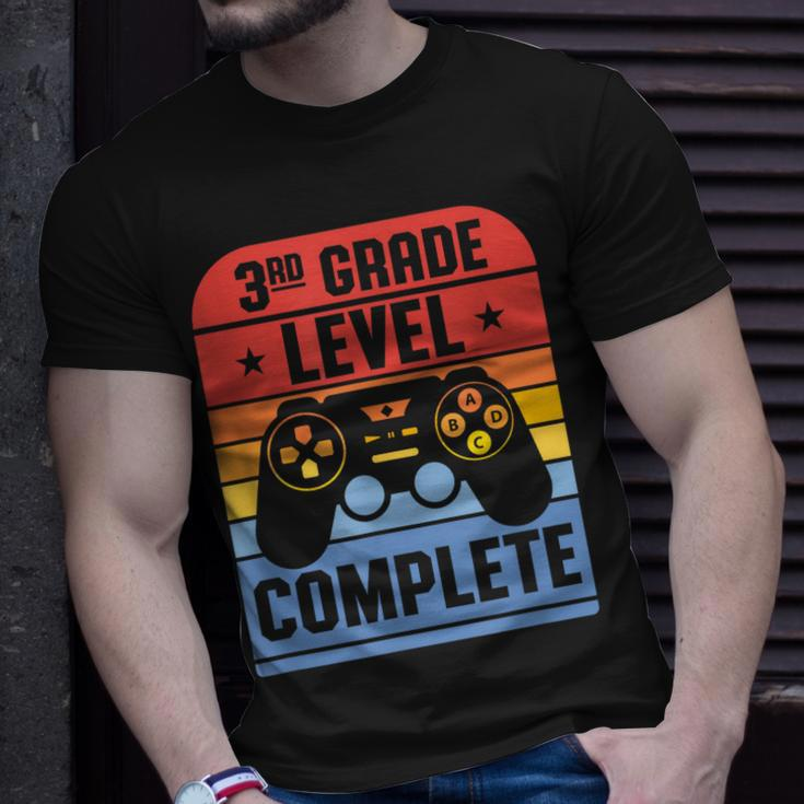 3Rd Grade Level Complete Graduation Student Video Gamer Gift Unisex T-Shirt Gifts for Him